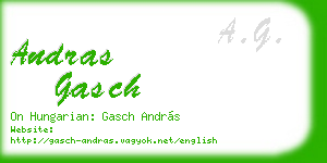 andras gasch business card